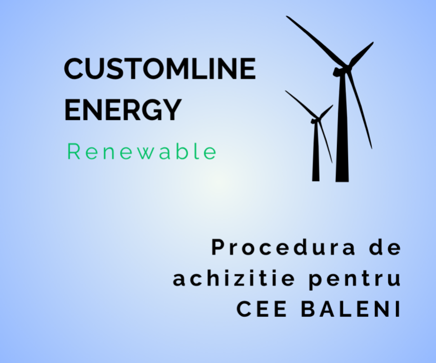 	Procedura de achizitie CEE BALENI (CUSTOMLINE ENERGY SRL)